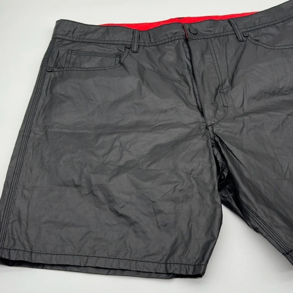 Diesel Waykeeki-F Board Shorts Men' Size 36 Metallic Swim Trunks Wet Look Coated